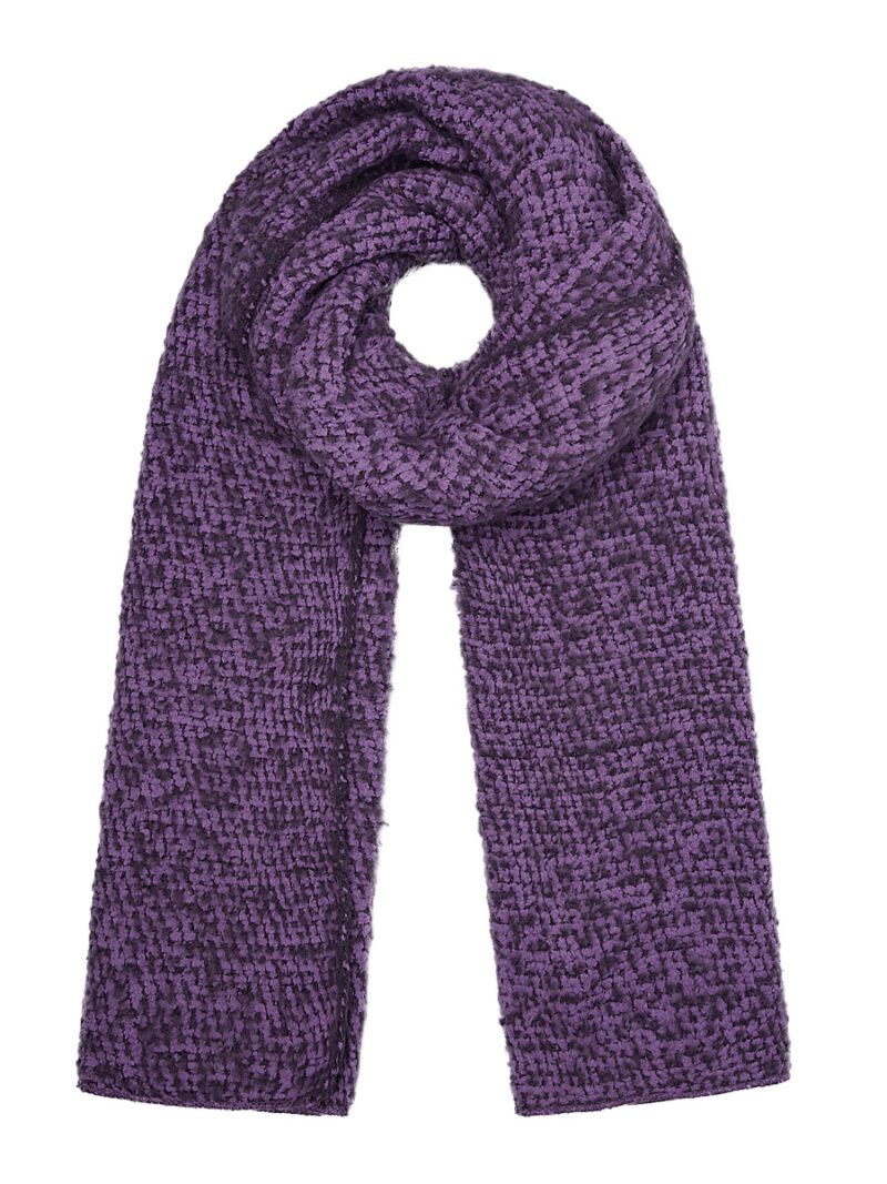 Sjaal met reliëf paars