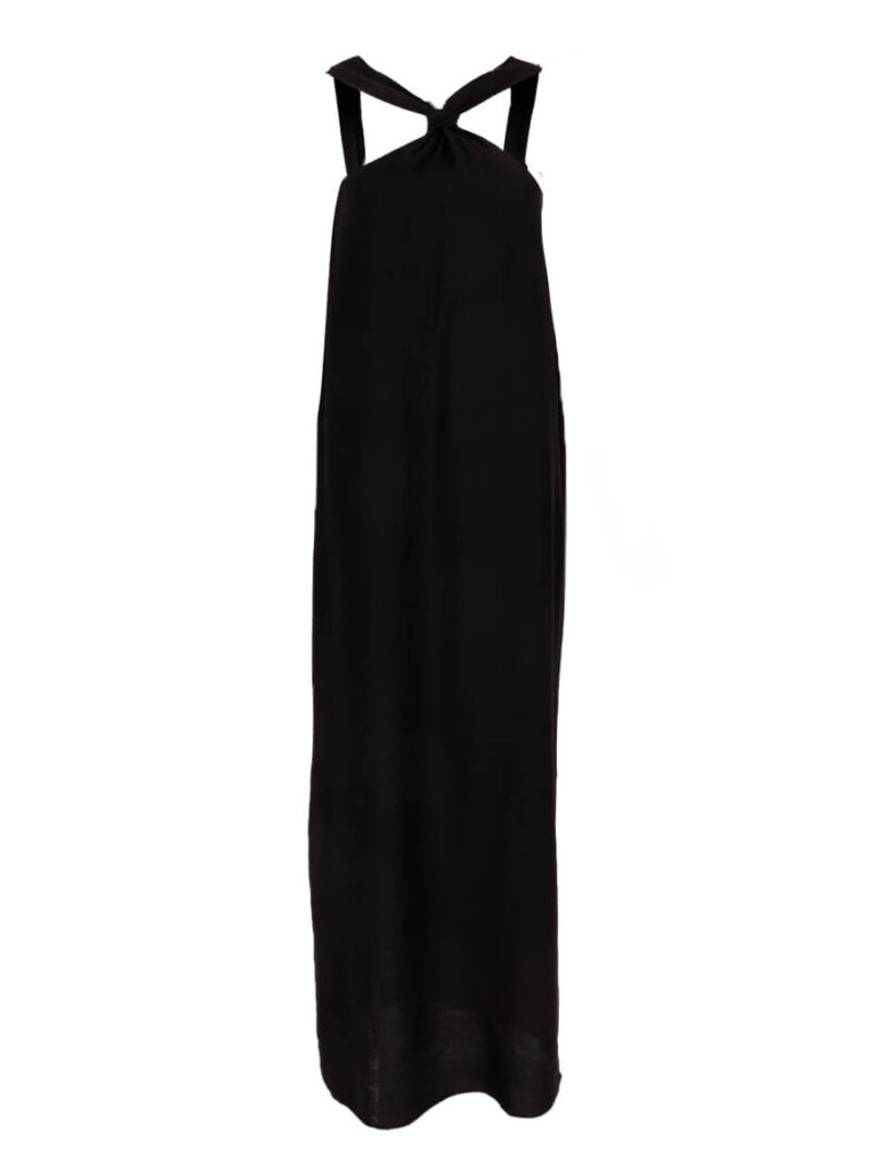Maxidress dot zwart