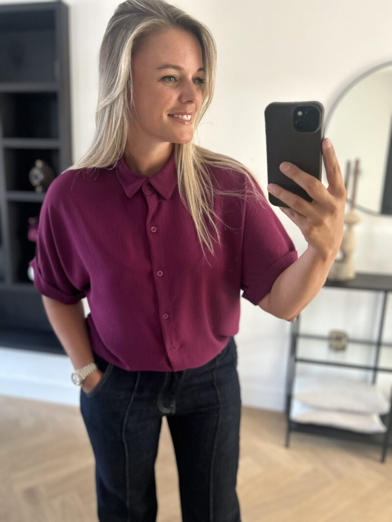 Musthave blouse doorknoop prugna